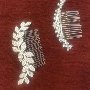 Beautiful rhinestone hair combs